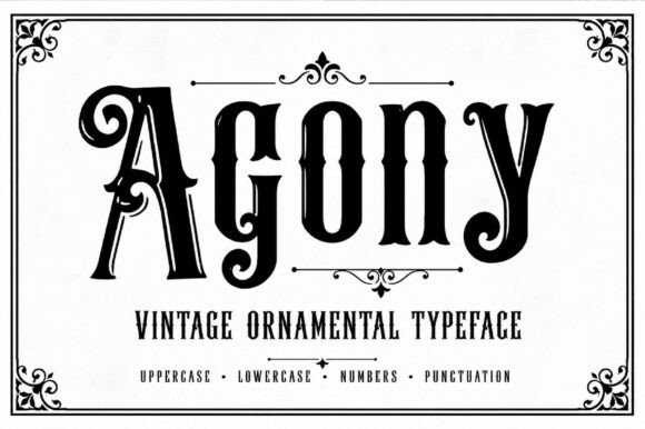 Agony: A Gothic Font for Editorial Elegance