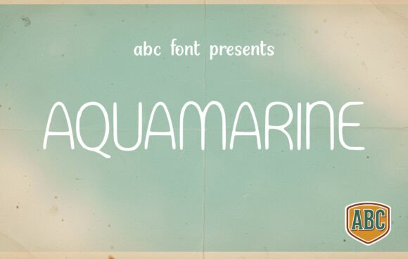 Aquamarine Font for Modern Branding Projects