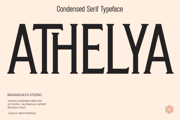 Athelya: A Serif Font for Bold Brand Statements