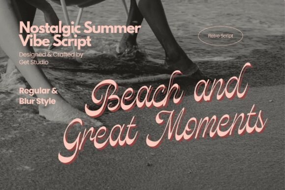 Beach and Great Moments Font for Summer Campaigns