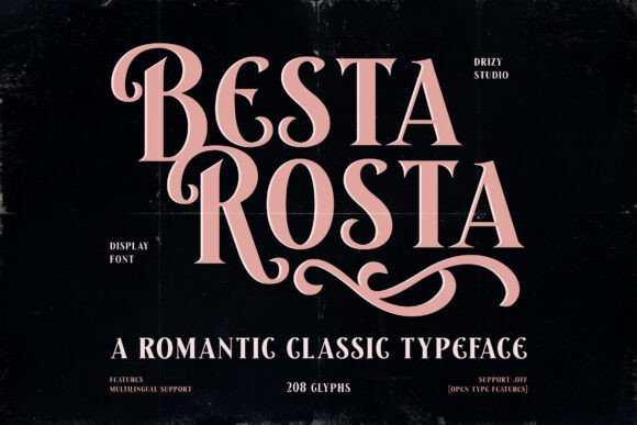 Besta Rosta: A Serif Font That Elevates Your Editorial Design