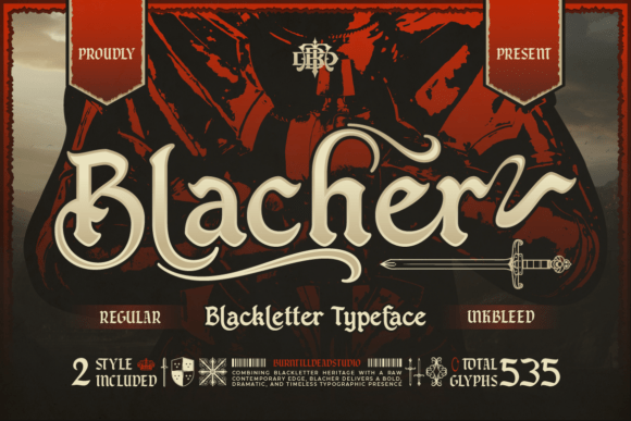 Blacher: A Bold Blackletter Font for Timeless Branding