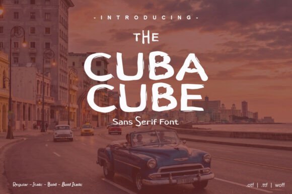 Cuba Cube: A Bold Sans Serif Font for Digital Marketing