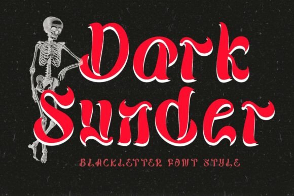 Dark Sunder: A Bold Blackletter Font for Editorial Design