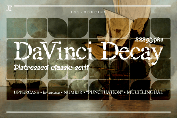 Davinci Decay Font for Eye-Catching Campaigns