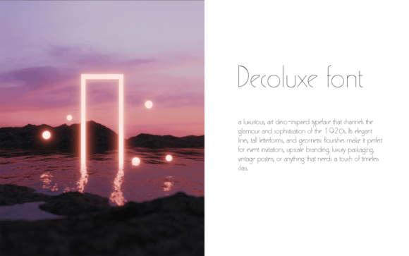 Decoluxe: A Premium Font for Editorial Elegance