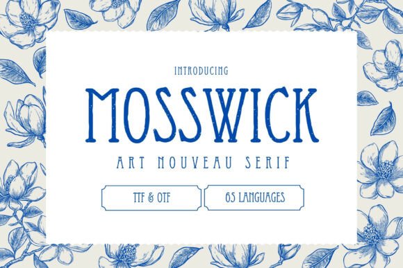 Mosswick Serif Font for Editorial Design
