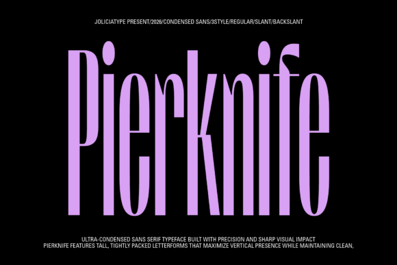 Pierknife: A Modern Font for Polished Branding