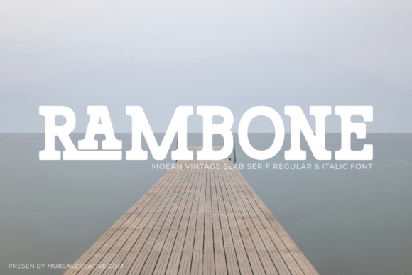 Rambone Serif Font for Editorial Design