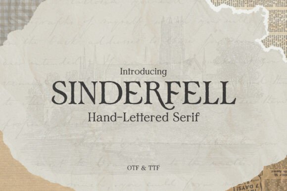 Sinderfell: A Vintage Serif Font for Impactful Branding