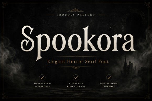 Spookora: A Serif Font That Elevates Branding with Mystery and Elegance