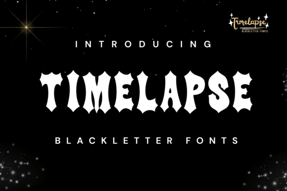 Timelapse: A Bold Blackletter Font for Editorial Design