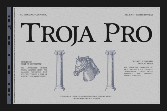 Troja Pro Serif Font for Impactful Branding