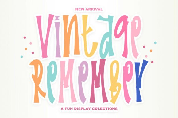 Vintage Remember: A Display Font for Modern Web Design