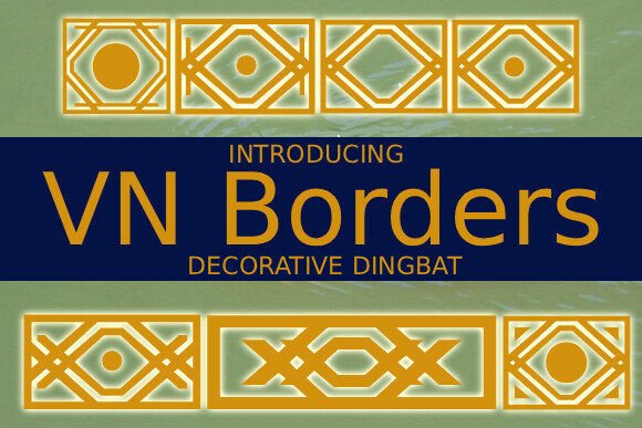 Vnborders: A Dingbat Font for Creative Projects